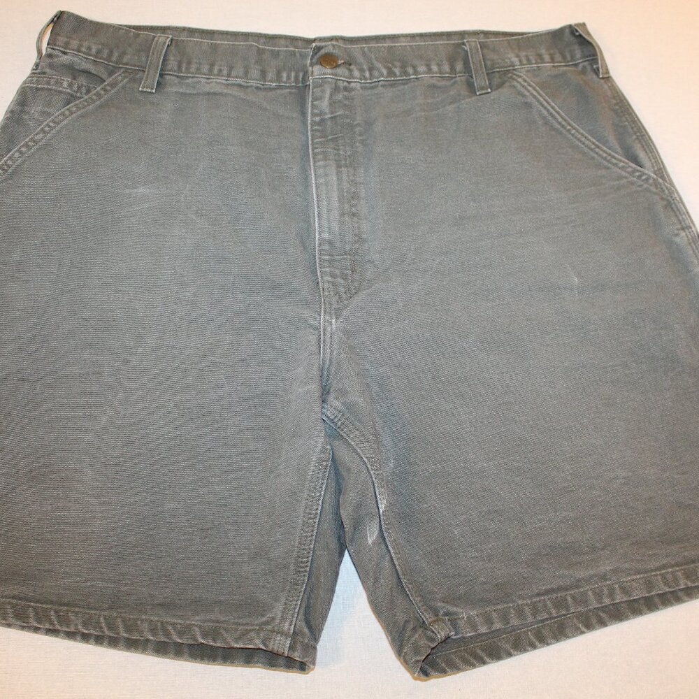 Mens  CARHARTT B25 Carpenter Cotton Duck Size 42 Moss Green Shorts